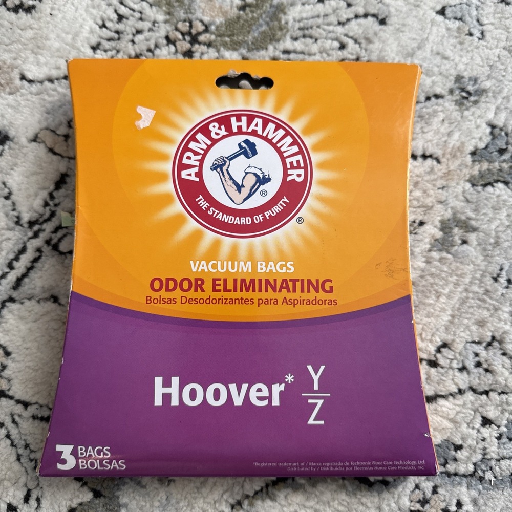 Arm & Hammer Hoover Y & Z Odor Eliminating Vacuum Bags 62611D - 3 Pack - NEW